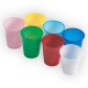 Jednorázové farebné pohárky