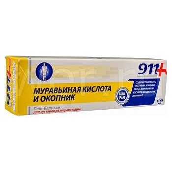 Twinstek 911+ Gél na kĺby s kyselinou mravčou a kostihojom 100ml