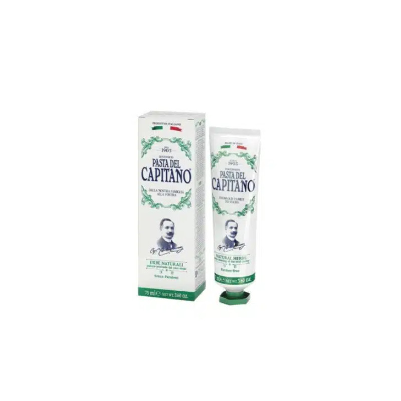 Pasta Del Capitano 1905 Natural Herbs 75 ml – veľmi účinná na odstránenie zubného kameňa