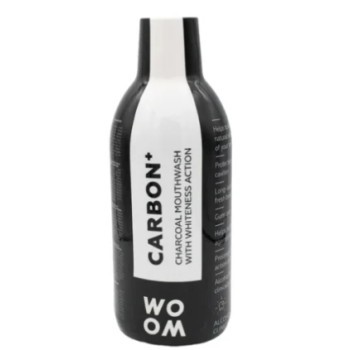 Ústna voda Woom Carbon+ 500 ml