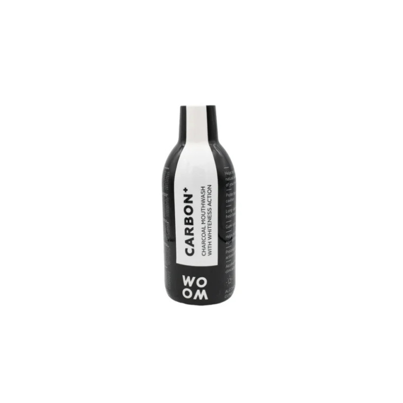 Ústna voda Woom Carbon+ 500 ml